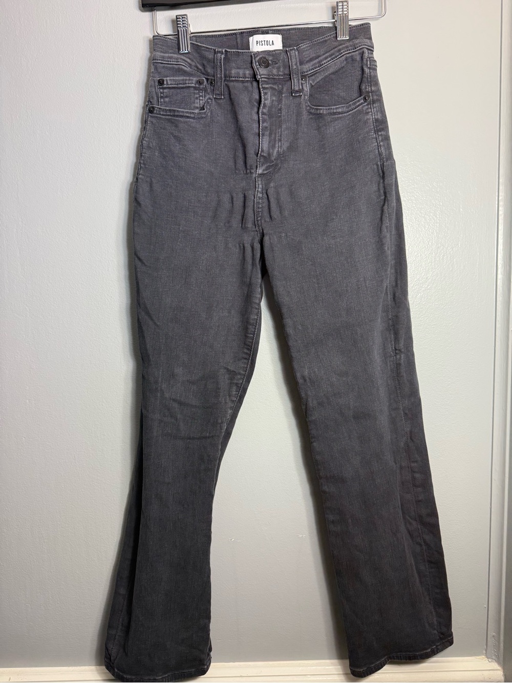 22. PISTOLA Vintage-Inspired Jeans in Charcoal Gray